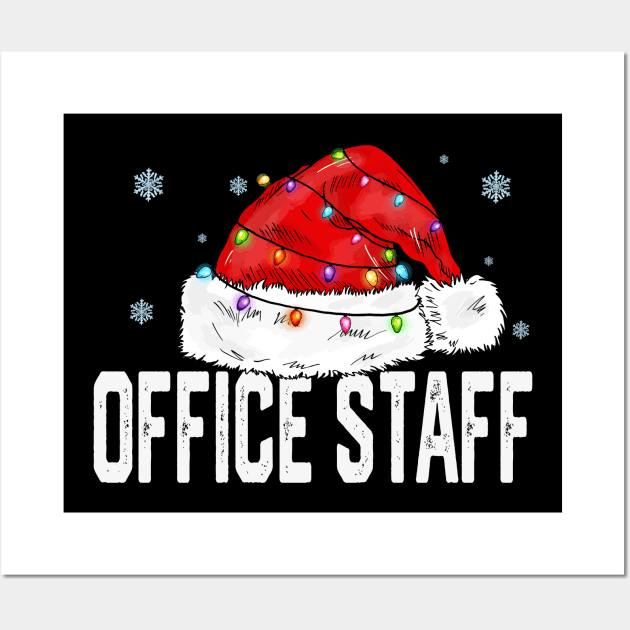 Office Staff Christmas Women Family Matching Group Xmas Wall Art by TeeaxArt